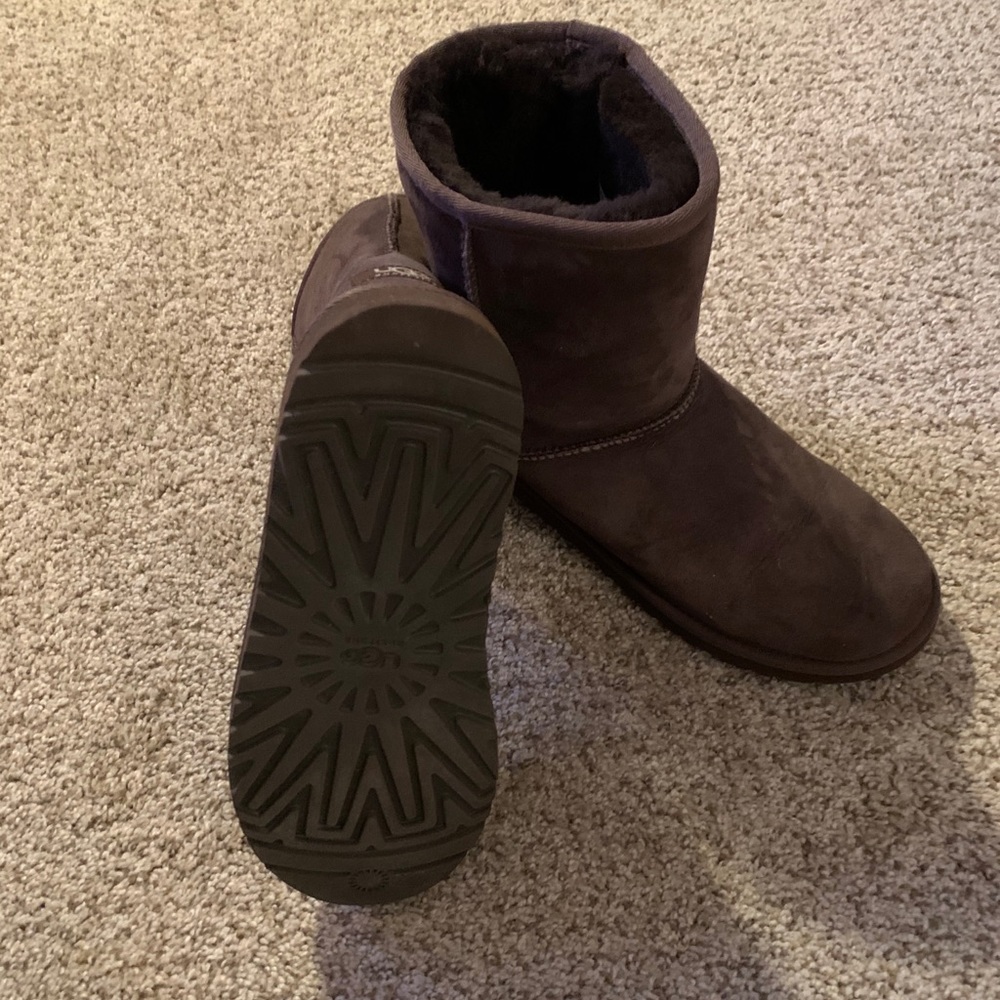 Brown UGG classic short boots
